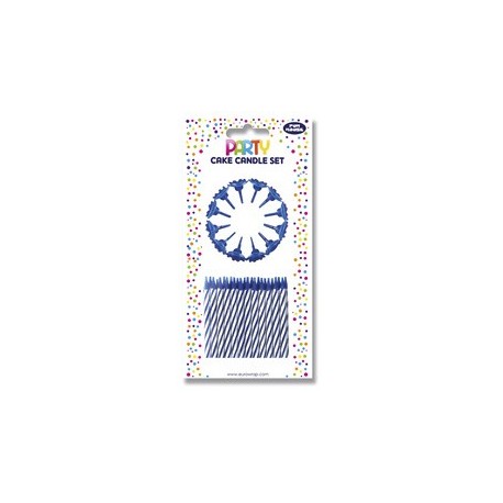 Clairefontaine bougie d'anniversaire, rayée couleur/blanc