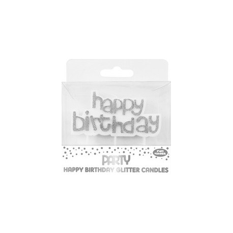 Clairefontaine bougie d'annniversaire happy birthday, or