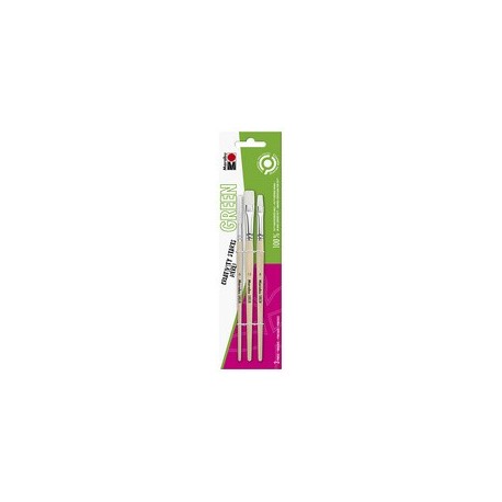 Marabu set de pinceaux green, set de 3