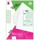 Marabu green bloc de papier nature mix, a4, blanc