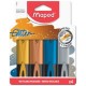 Maped surligneur glitter metal, étui de 4