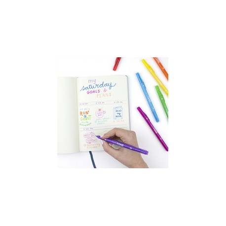 Tombow feutre double pointe "twintone" rainbow prussian blue