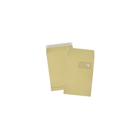 Gpv pochettes à soufflets, c4, 229 x 324 mm, kraft brun