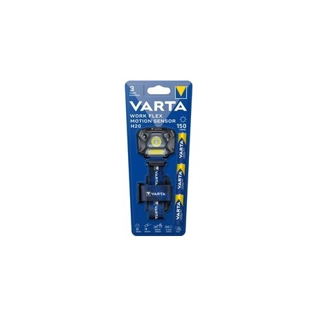 Varta lampe frontale "work flex motion sensor h20", 3x aaa