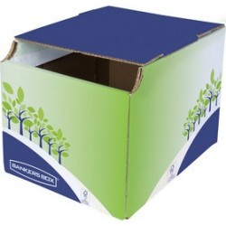 Fellowes bankers box collecteur de recyclage, vert/bleu (LOT DE 5)