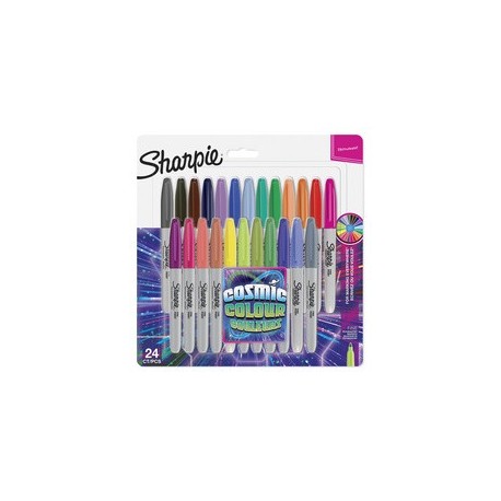 Sharpie marqueur permanent fine, carte blister de 24