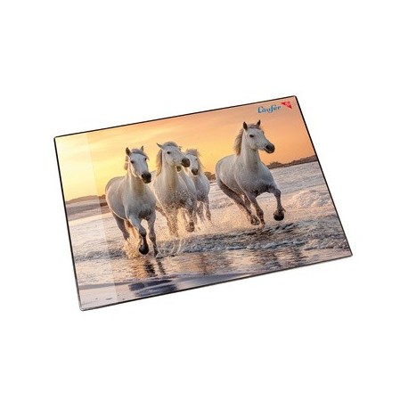 Läufer sous-main chevaux sur la plage, 400 x 530 mm