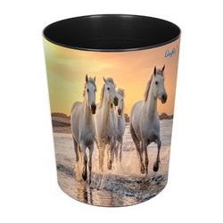 Läufer corbeille à papier chevaux sur la plage