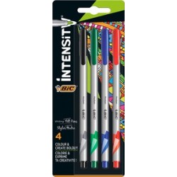 Bic stylo feutre intensity medium, blister de 4