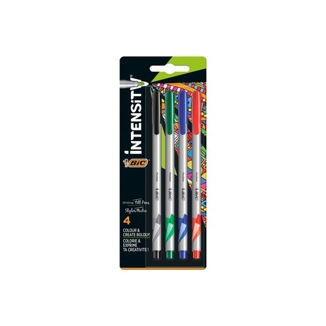 Bic stylo feutre intensity medium, blister de 4