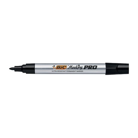 Bic marqueur permanent pro, pointe ogive, noir