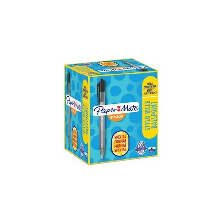 Paper:mate stylo à bille inkjoy 100 rt, value pack, bleu