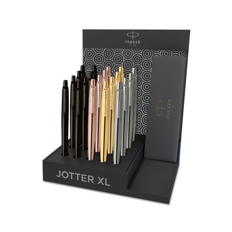 Parker stylo à bille jotter xl monochrome, présentoir