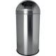 Helit poubelle en métal "the dome", 50 litres, blanc