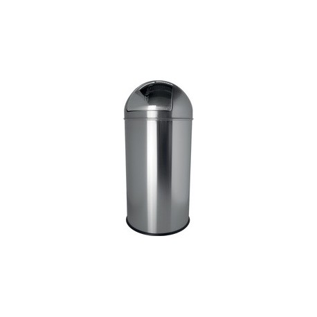 Helit poubelle en métal "the dome", 30 litres, blanc
