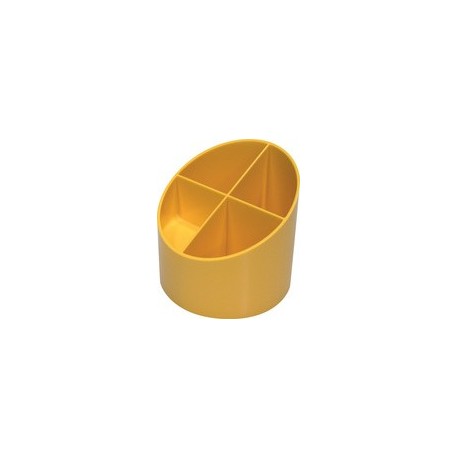 Helit multipot "the cross", 4 compartiments, jaune