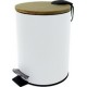 Helit poubelle à pédale "the bamboo", 3 litres, noir