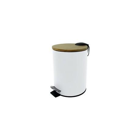 Helit poubelle à pédale "the bamboo", 3 litres, noir