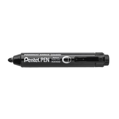 Pentel marqueur permanent nxn50 rétractable, noir