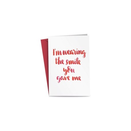 RÖmerturm carte de voeux i am wearing the smile you gave me