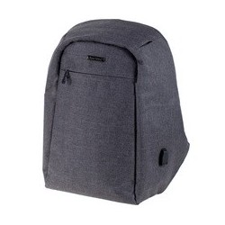 Lightpak sac à dos "safepak", avec port usb, gris