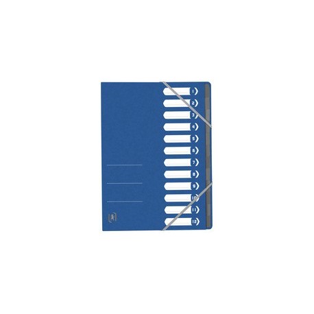 Oxford trieur top file+, a4, 12 compartiments, rouge