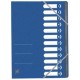 Oxford trieur top file+, a4, 12 compartiments, bleu clair