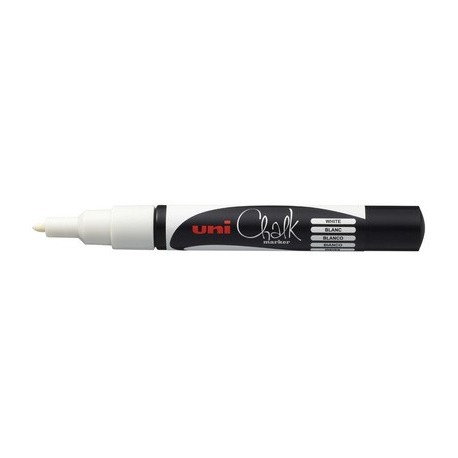 Uni-ball marqueur craie chalk pwe-3ms, pointe ogive, noir