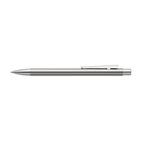 Faber-castell stylo à bille neo slim, acier inox, brillant