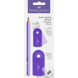 Faber-castell kit d'écriture jumbo grip sparkle pearl