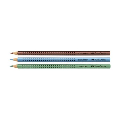 Faber-castell crayon couleur triangulaire color grip, cuivre