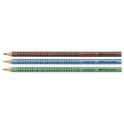 Faber-castell crayon couleur triangulaire color grip, vert