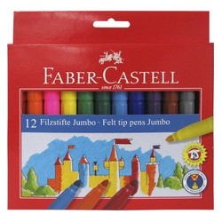 Faber-castell feutre jumbo, étui en carton de 12