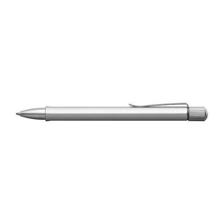 Faber-castell stylo à bille rétractable hexo, argent