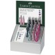 Faber-castell stylo-bille poly ball xb, présentoir