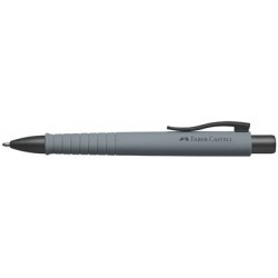 Faber-castell stylo-bille poly ball xb, stone grey