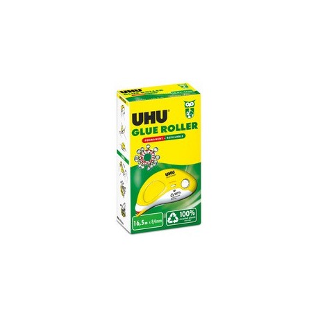 Uhu roller de colle glue roller, permanent, 8,4 mm x 16,5 mm