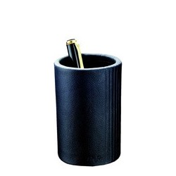 Läufer pot à crayons la linea, en cuir, noir