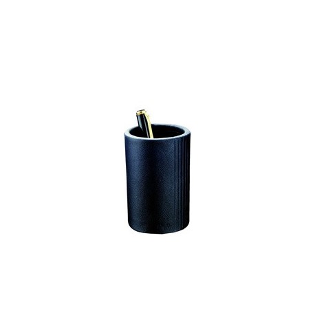 Läufer pot à crayons la linea, en cuir, noir