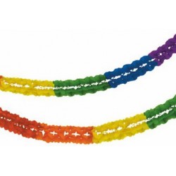 Papstar guirlande pour grande salle "rainbow", 250 mm