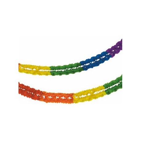 Papstar guirlande pour grande salle "rainbow", 250 mm