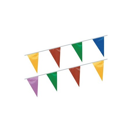 Papstar guirlande de fanions, multicolore, en film plastique