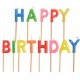 Papstar bougie pour gâteau d'anniversaire "happy birthday"