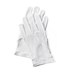 Papstar gant en coton, taille: m, blanc
