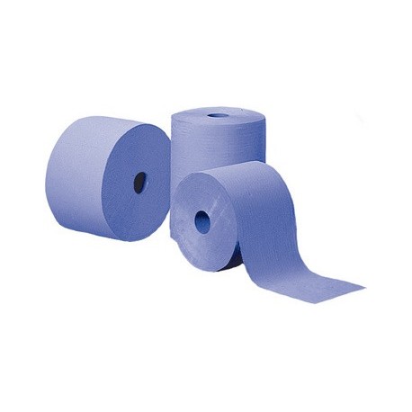 Hygostar rouleau papier nettoyant, 2 couches, bleu (LOT DE 2)