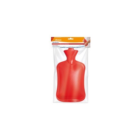 Lifemed bouillotte, contenance : 2 litres, rouge