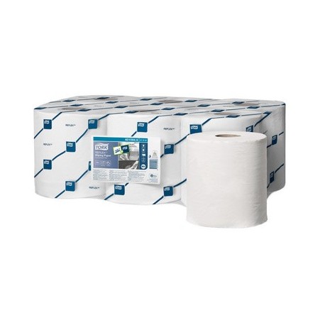 Tork reflex rouleau de papier d'essuyage multi-usages, blanc (LOT DE 12)
