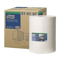 Tork rouleau de chiffons de nettoyage multi-usages, blanc