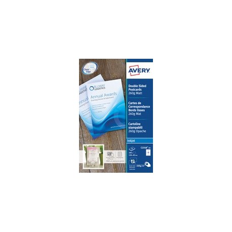 Avery cartes de correspondance, 128 x 82 mm