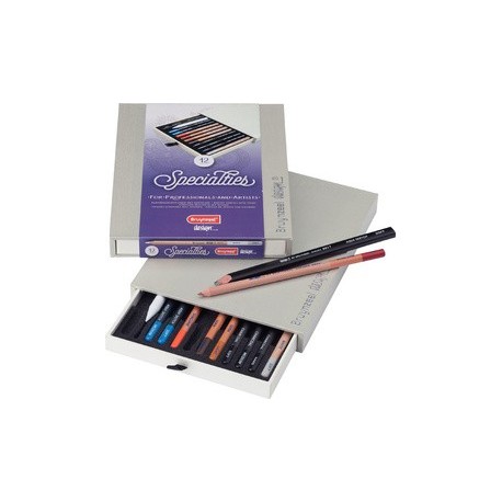 Bruynzeel crayons pour artistes design specialties, boîte 12